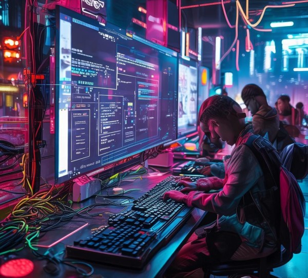 抖音科技背景图制作步骤解析